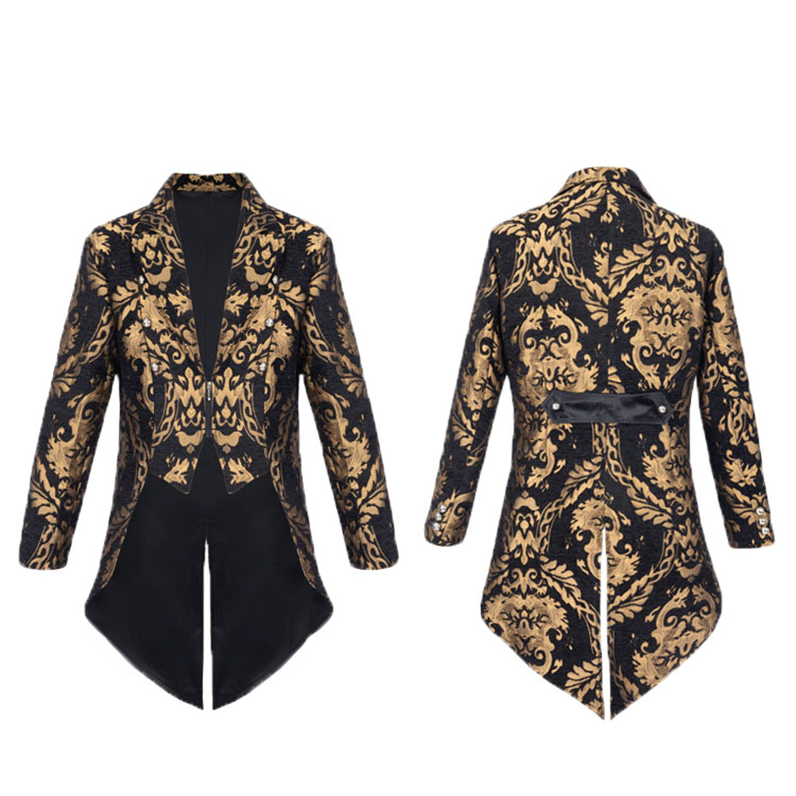 Men'S Gothic Formal Wear - 中世メンズテールコート スチームパンク ヴィンテージスーツ ゴシックコスチューム ハロウィンステージウェア メンズジャケット