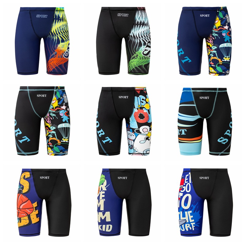 Men'S Formal Beach Wear - 男性水泳パンツ 2026 新しい漫画高ストレッチティーン速乾性ビーチ水泳パンツスポーツサーフィンスーツ