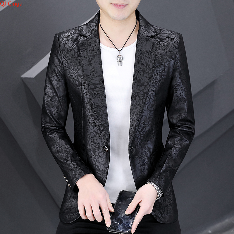 Asian Men Formal Wear - 2026年春 メンズ ブラック スーツジャケット、アジアフィット スリムカット アウターウェア、結婚式