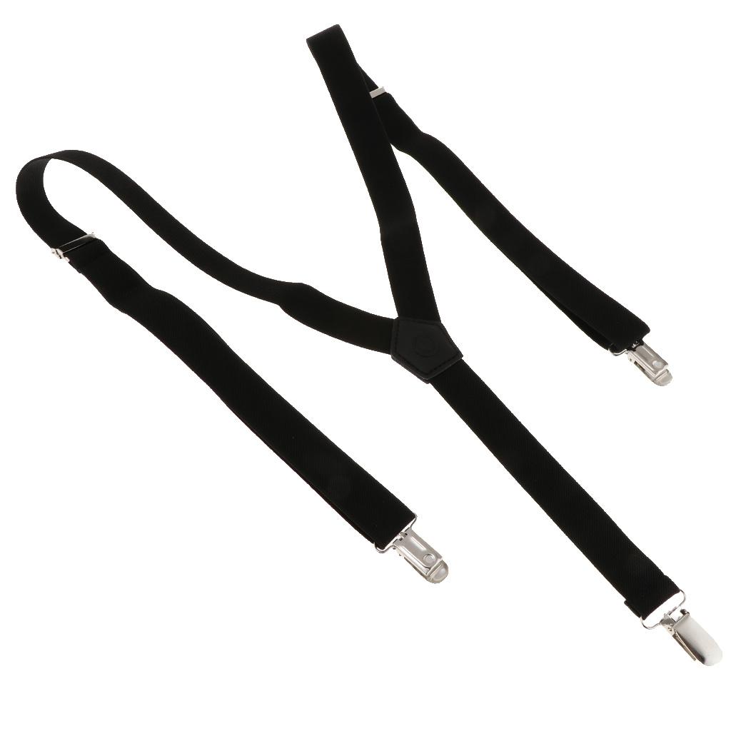 Men'S Formal Wear With Suspenders - メンズ サスペンダー スーツ フォーマル エラスティック 調節可能なブレース