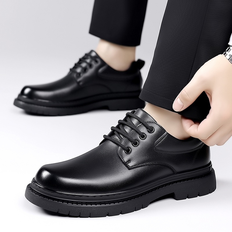 カジュアルコンフォートメンズレザードレスシューズファッション - Formal Men Daily Wear Footwear のレビューと価格