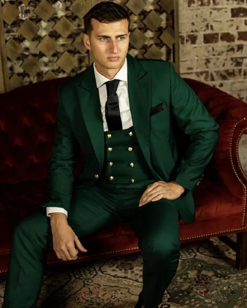 グリーンクラシックメンズスーツフォーマルウェディングパンツコ - Men Formal Wear Shop のレビューと価格