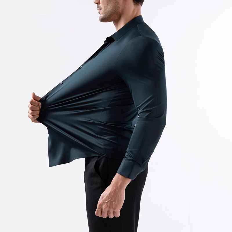 プレミアムメンズウルトラストレッチシャツ - 高品質ビジネス - Men Formal Wear 2025 のレビューと価格