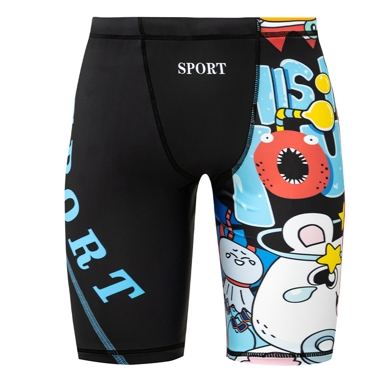 男性水泳パンツ 2026 新しい漫画高ストレッチティーン速乾 - Men'S Formal Beach Wear のレビューと価格