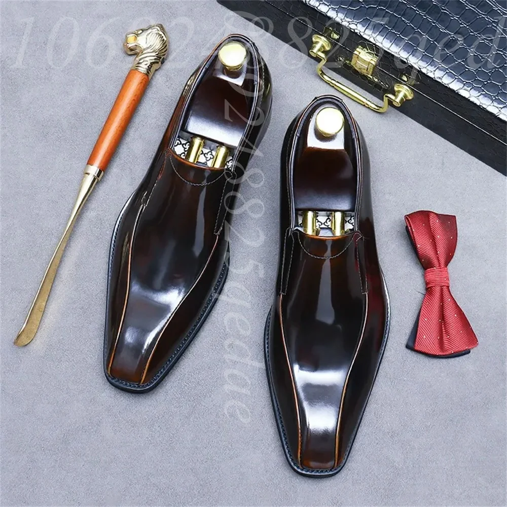 メンズハンドメイドヴィンテージレースアップオックスフォードシ - Formal Men Daily Wear Footwear のレビューと価格