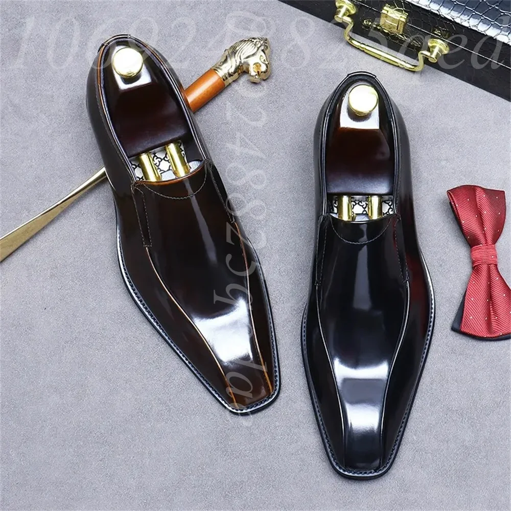 メンズハンドメイドヴィンテージレースアップオックスフォードシ - Formal Men Daily Wear Footwear のレビューと価格