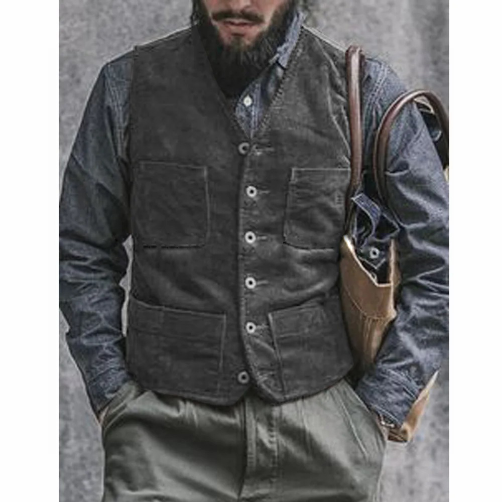 コーデュロイ男性用ベストスーツ メンズカジュアルフォーマルウ - Men'S Gothic Formal Wear のレビューと価格
