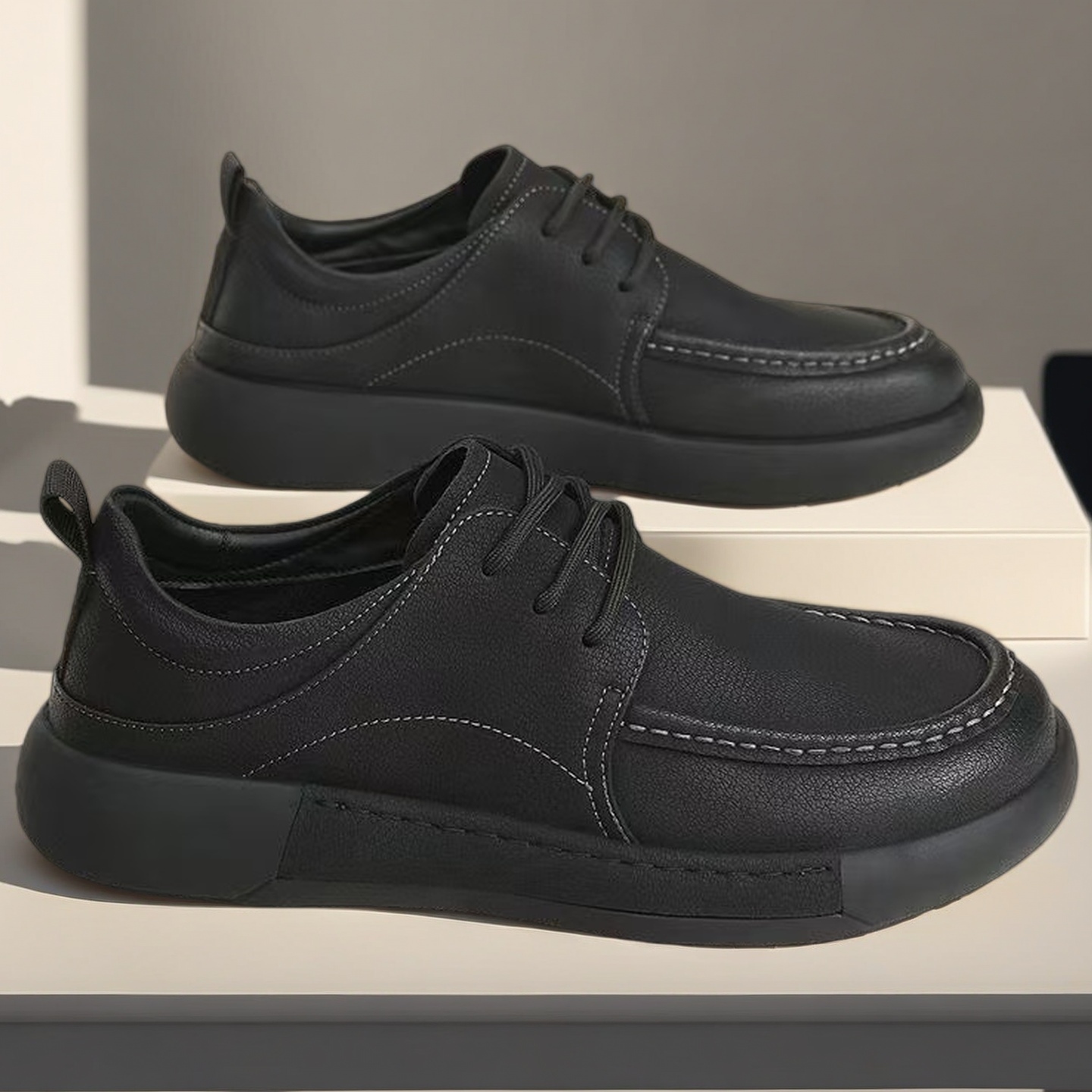 幅広のメンズビジネスシューズ、レザーアッパー、カジュアルフォ - Formal Men Daily Wear Footwear のレビューと価格