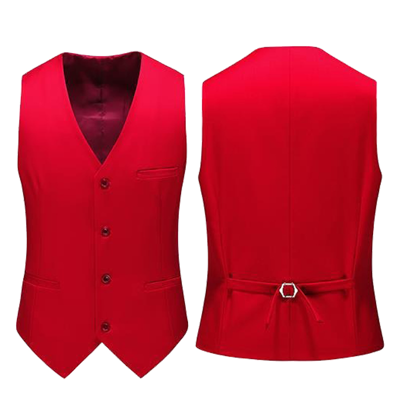 19 色メンズベスト無地ファッションカジュアルスーツベスト男 - Formal Vest Waistcoat のレビューと価格