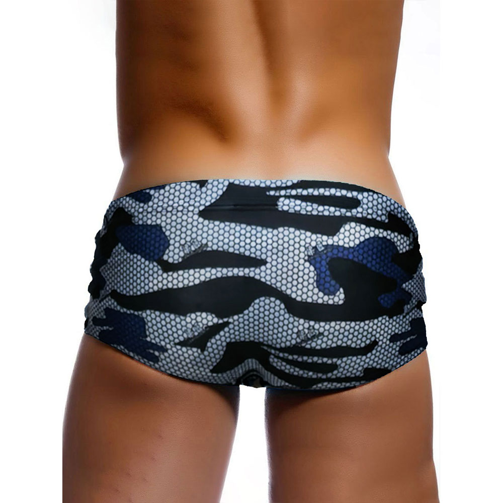 セクシーな水泳パンツメンズ迷彩水泳ボクサーブリーフ水着若い男 - Men'S Formal Beach Wear のレビューと価格
