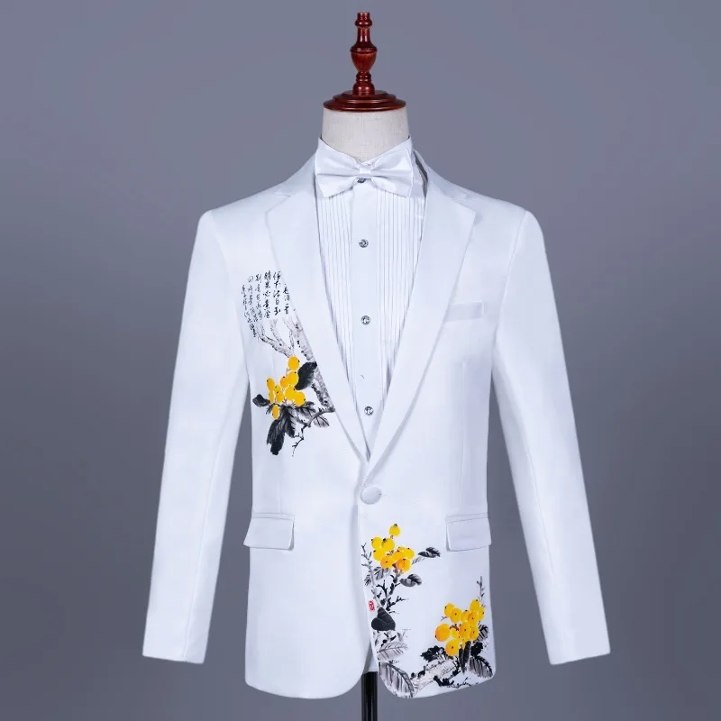 メンズアジアサイズ白中国式正装合唱団指導者、司会者、歌手のパ - Asian Men Formal Wear のレビューと価格