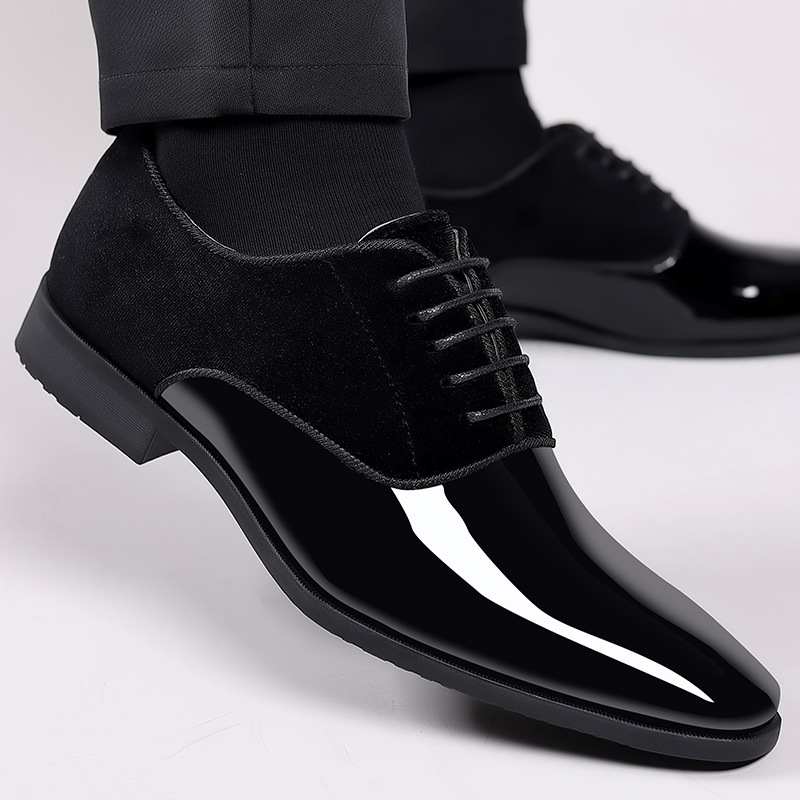 メンズレザーレースアップシューズ,フォーマルフォーマルシュー - Men Formal Wear Wedding のレビューと価格