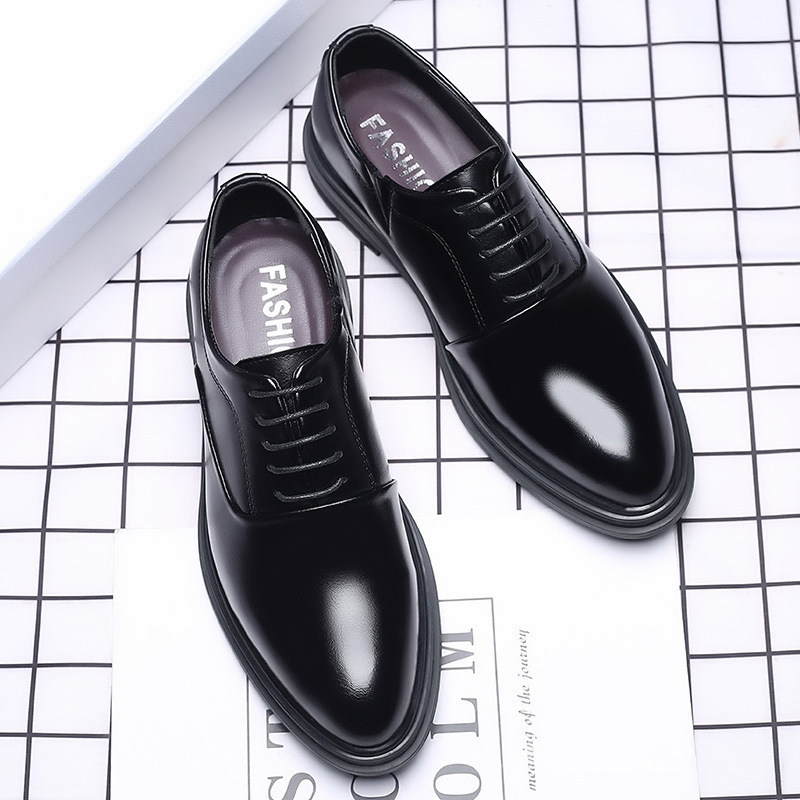 男性ドレスシューズフォーマルオックスフォードクラシックビジネ - Men Formal Wear Wedding のレビューと価格