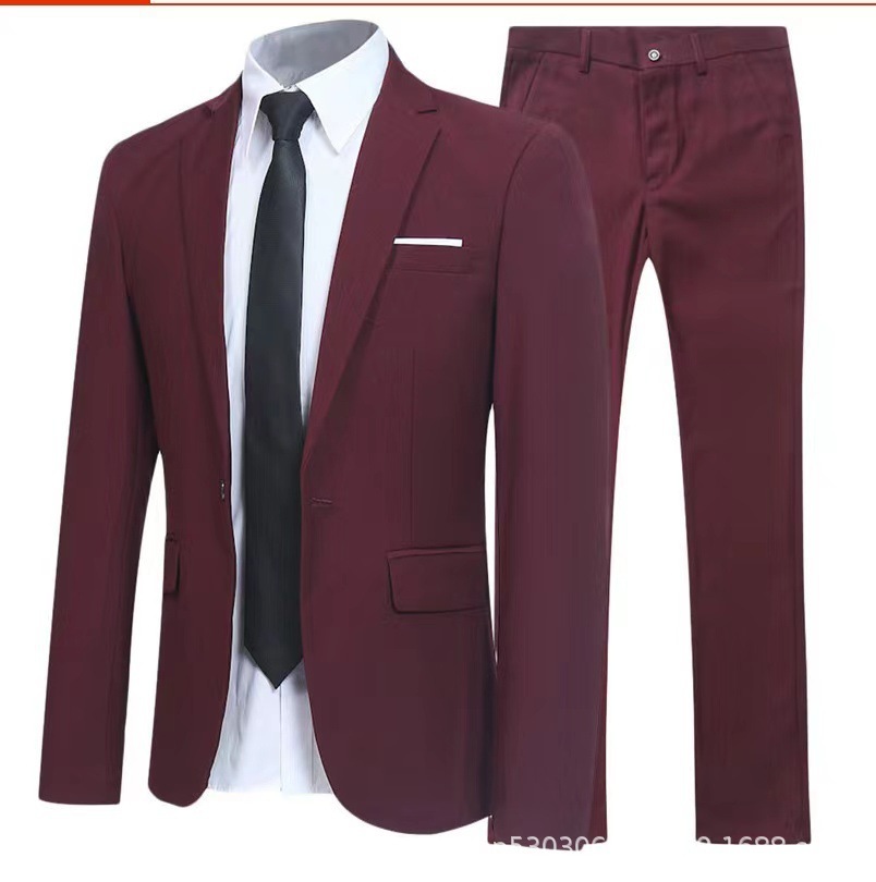 メンズスーツセット ビジネスカジュアルブレザー 新郎介添人  - Men'S Gothic Formal Wear のレビューと価格