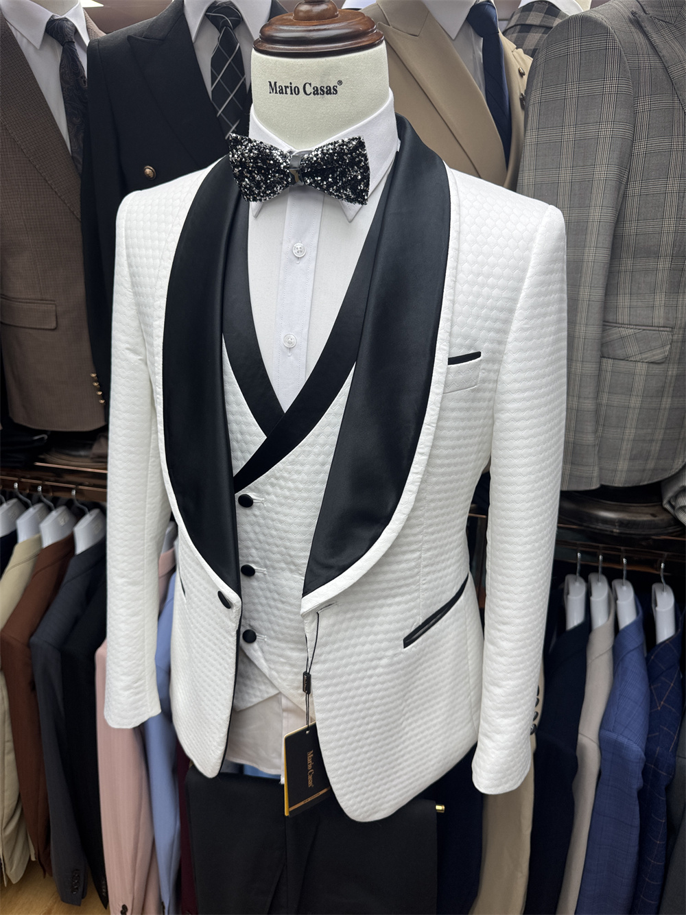 新着成熟したメンズスーツ柄物 3 ピース新郎着用ルーズシング - Men Formal Wear Shop のレビューと価格