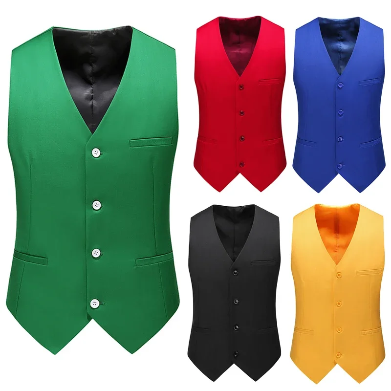 17 色のブティックファッションカジュアル無地スーツベスト男 - Formal Vest Waistcoat のレビューと価格