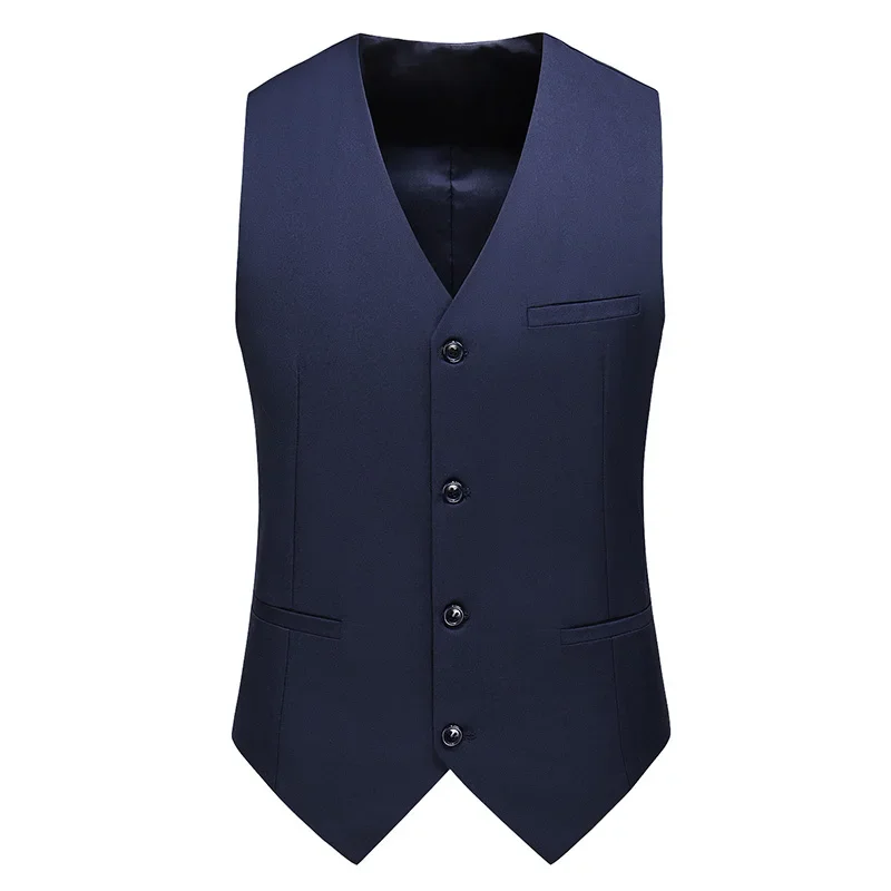 17 色のブティックファッションカジュアル無地スーツベスト男 - Formal Vest Waistcoat のレビューと価格
