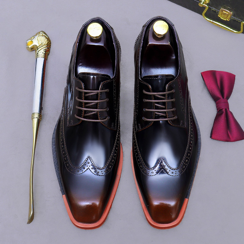 メンズ本革オックスフォードシューズ、ローカット、高品質フォー - Formal Men Daily Wear Footwear のレビューと価格