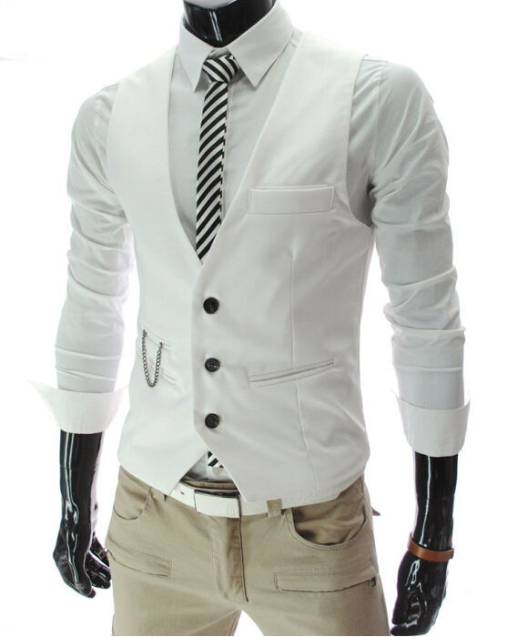 2026年新作グレードレスベストスリムフィットメンズスーツベ - Formal Vest Waistcoat のレビューと価格