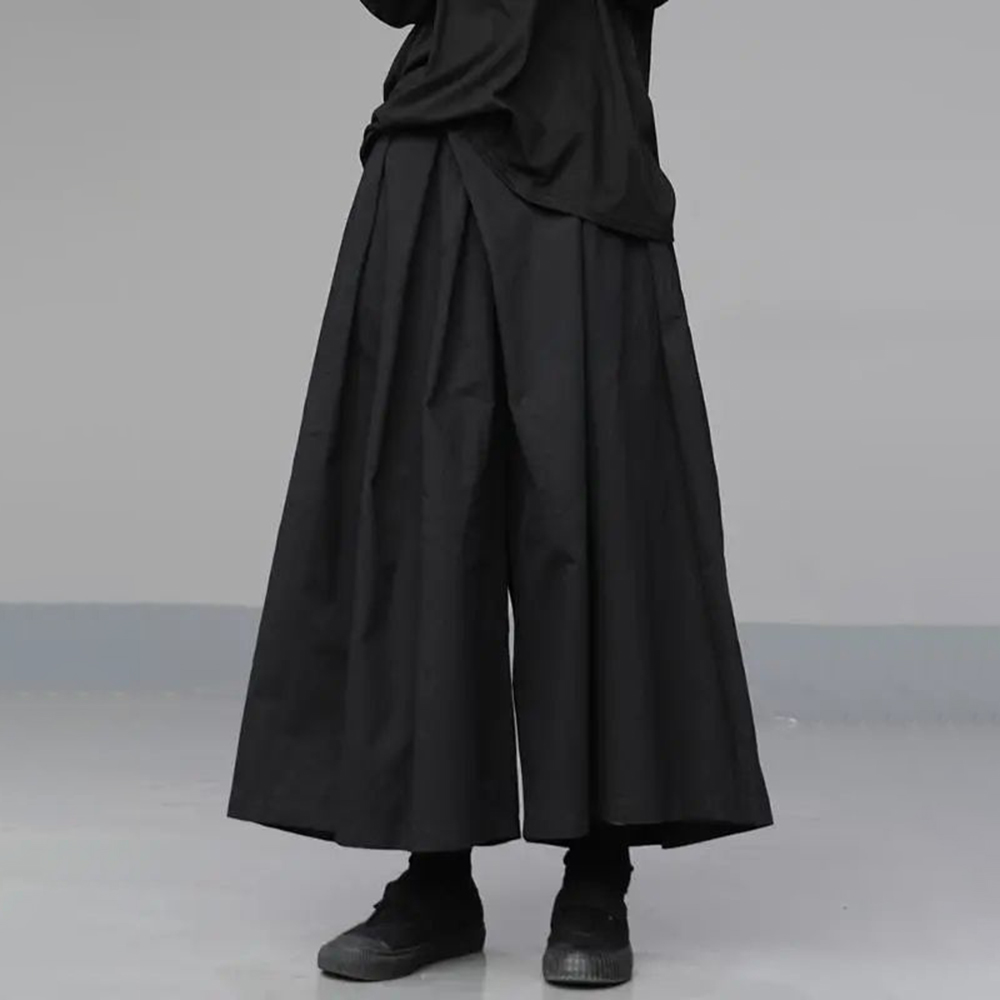 男性用日本のワイドレッグパンツ,ルーズフィット,ゴシック,カ - Men'S Gothic Formal Wear のレビューと価格