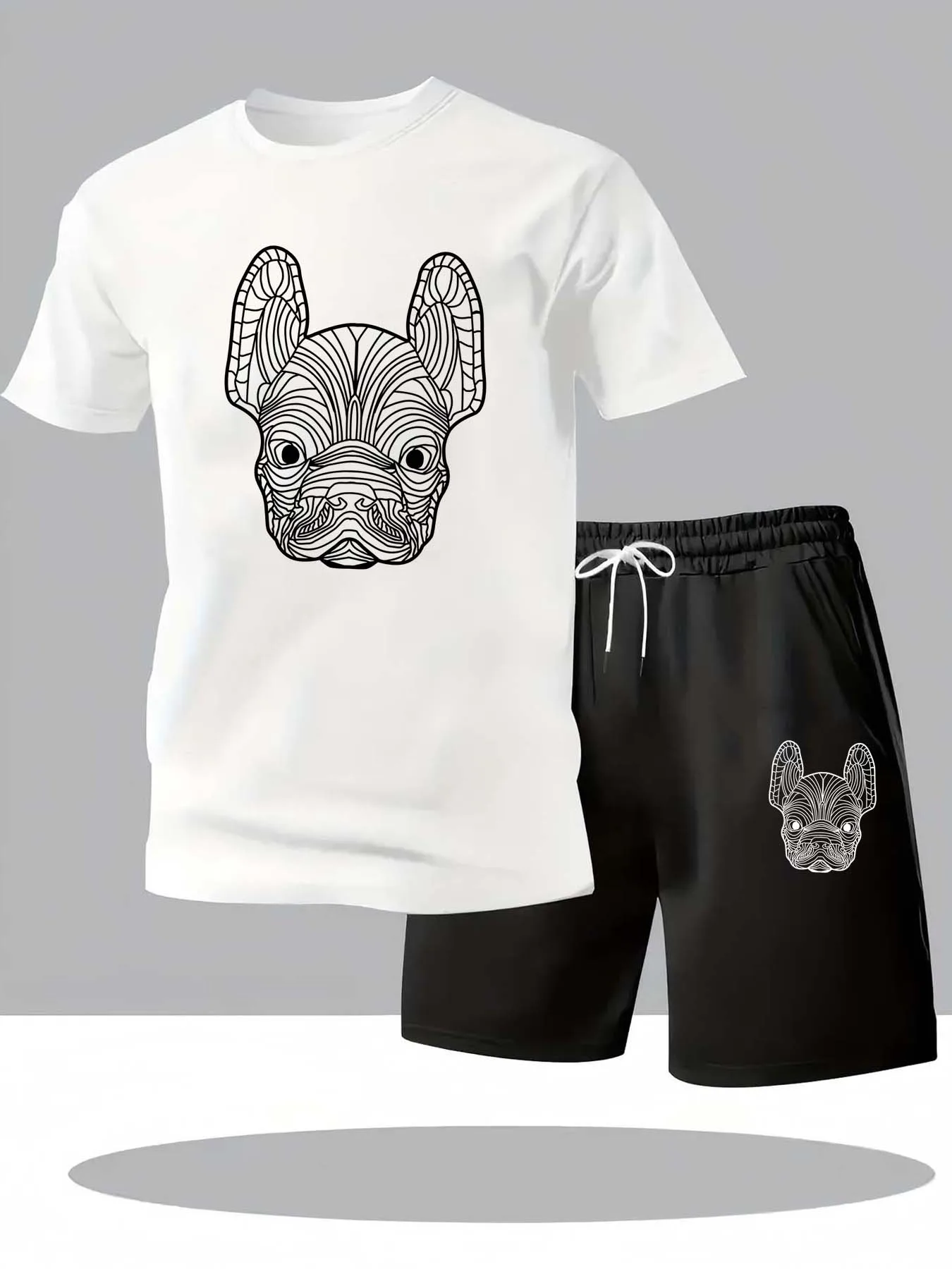 夏のメンズ速乾カジュアル半袖Tシャツとショートパンツセットシ - Men'S Formal Beach Wear のレビューと価格