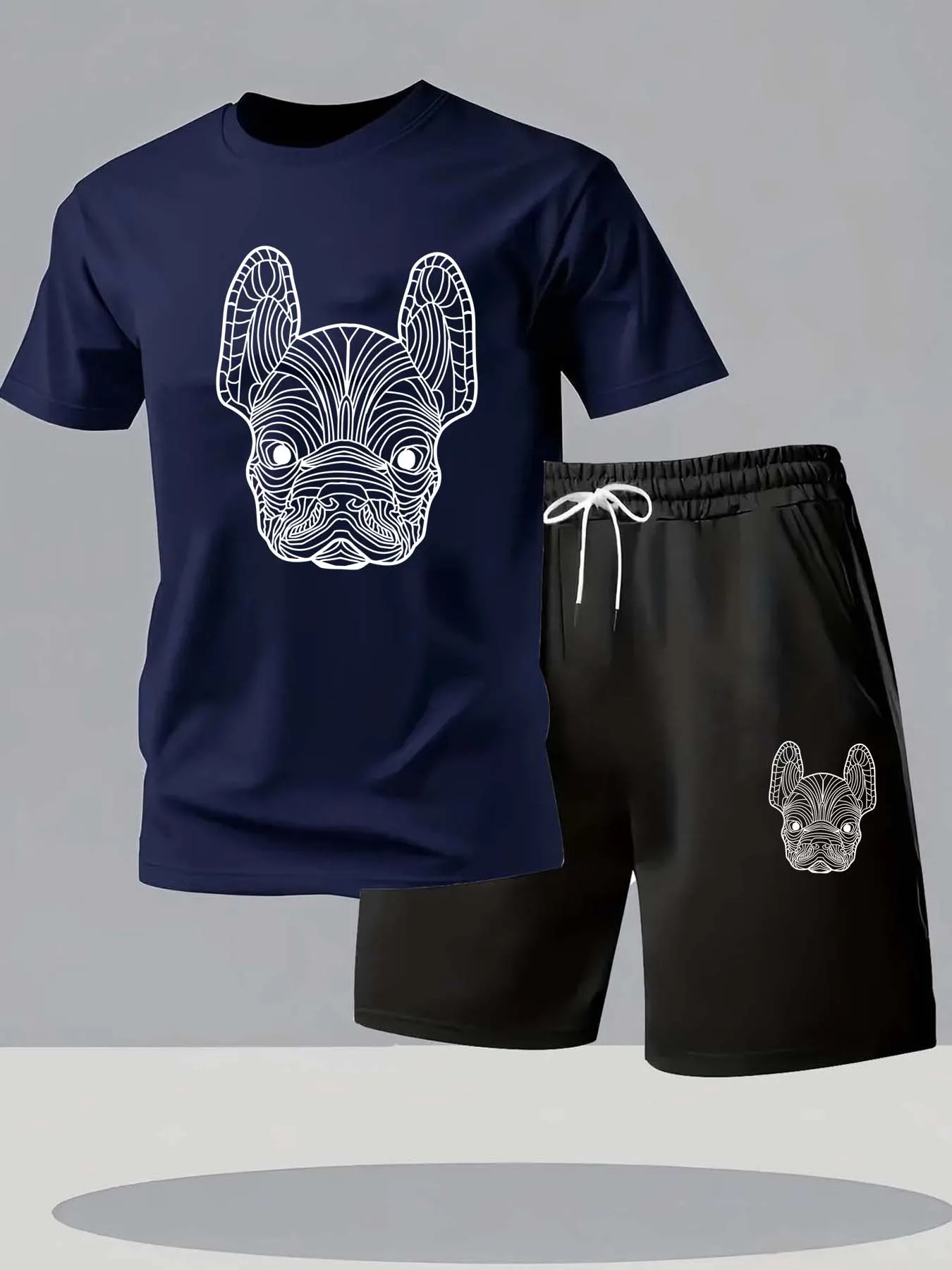 夏のメンズ速乾カジュアル半袖Tシャツとショートパンツセットシ - Men'S Formal Beach Wear のレビューと価格