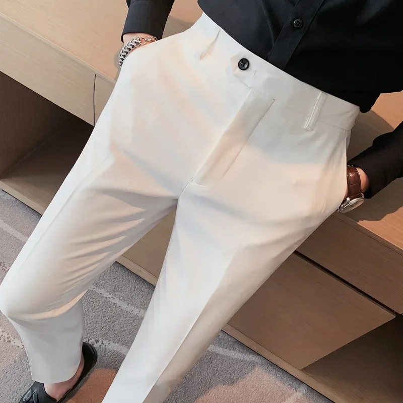 ポップメンソリッドウェディングドレストラウザーズ高品質メンズ - Men Formal Wear Shop のレビューと価格