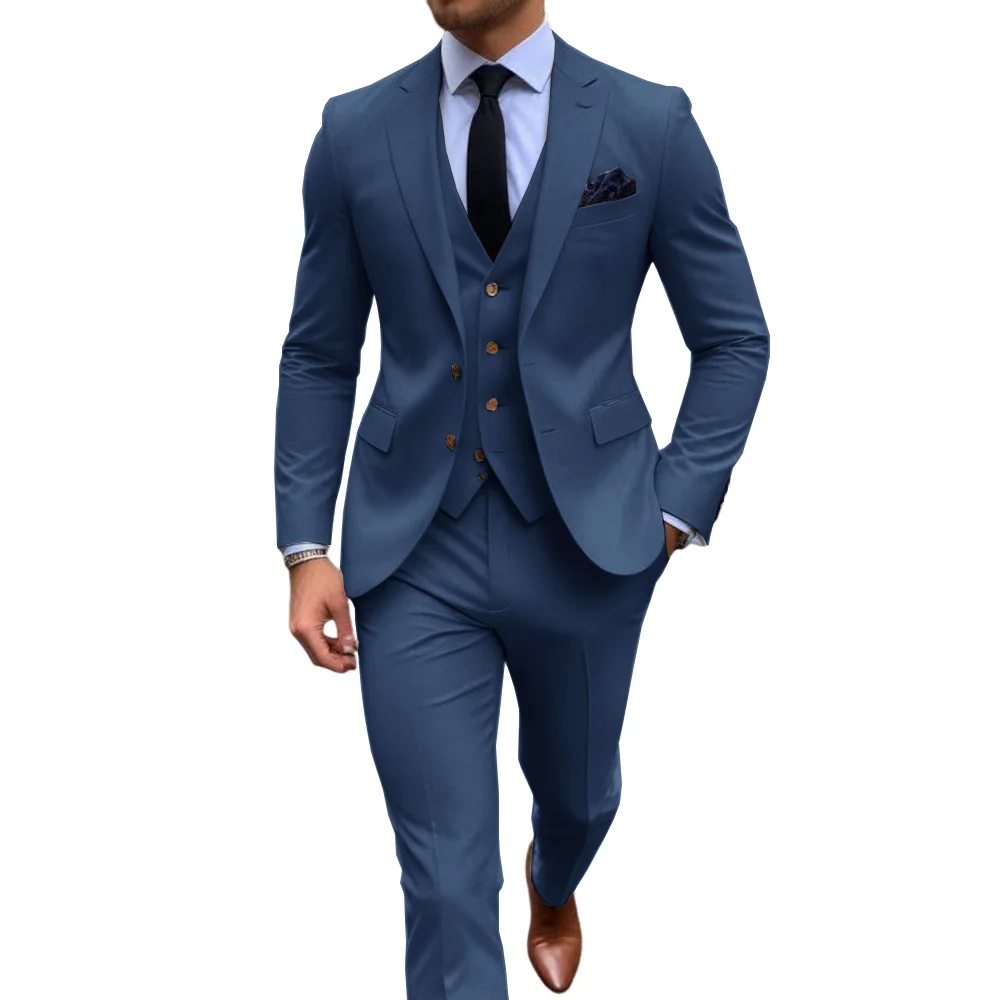 メンズスタイリッシュなカイク3ピーススーツ - クラシックフ - Men Formal Wear Shop のレビューと価格