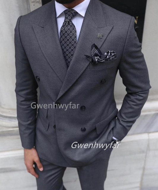 Gwenhwyar-メンズグレーダブルブレストスーツ、フォー - Men Formal Wear Clothes のレビューと価格