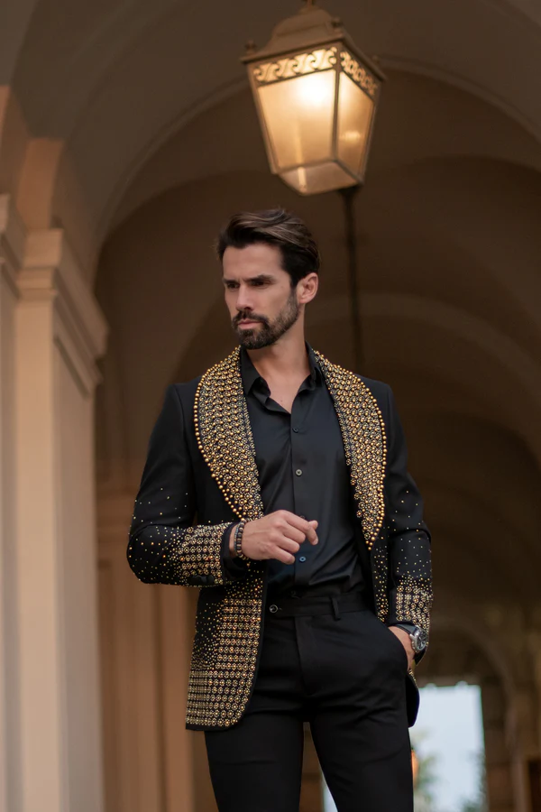 高級スリムフィットメンズ2ピーススーツ高品質ワンボタンウェデ - Men Formal Wear Wedding のレビューと価格