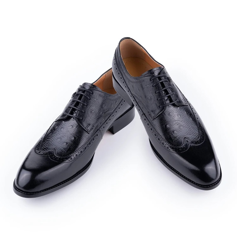 メンズ牛革レザーシューズレースアップビジネスフォーマルドレス - Formal Men Daily Wear Footwear のレビューと価格