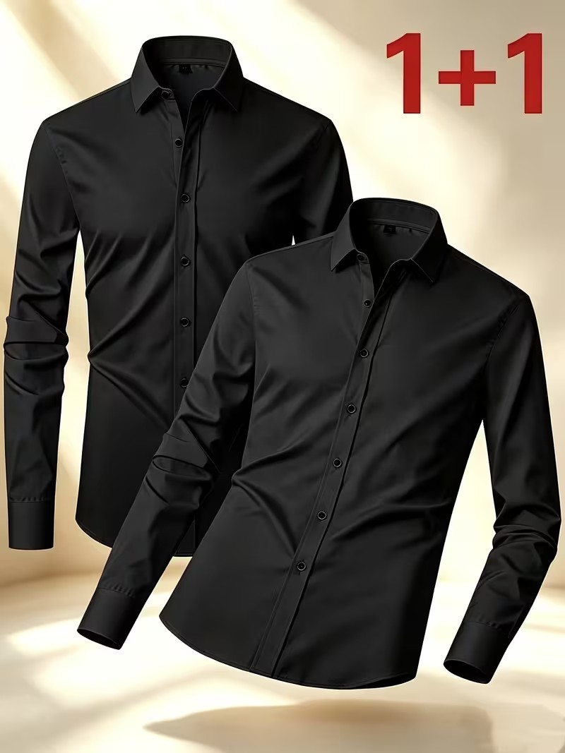 春/秋用ボタンシャツ セミフォーマル オフィスウェア 手洗い - Men'S Semi Formal Office Wear のレビューと価格