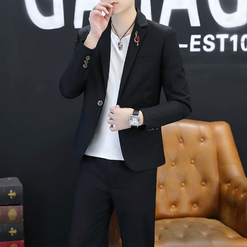 2025年メンズスタイリッシュでクールな韓国風フィットジャケ - Men Formal Wear Shop のレビューと価格
