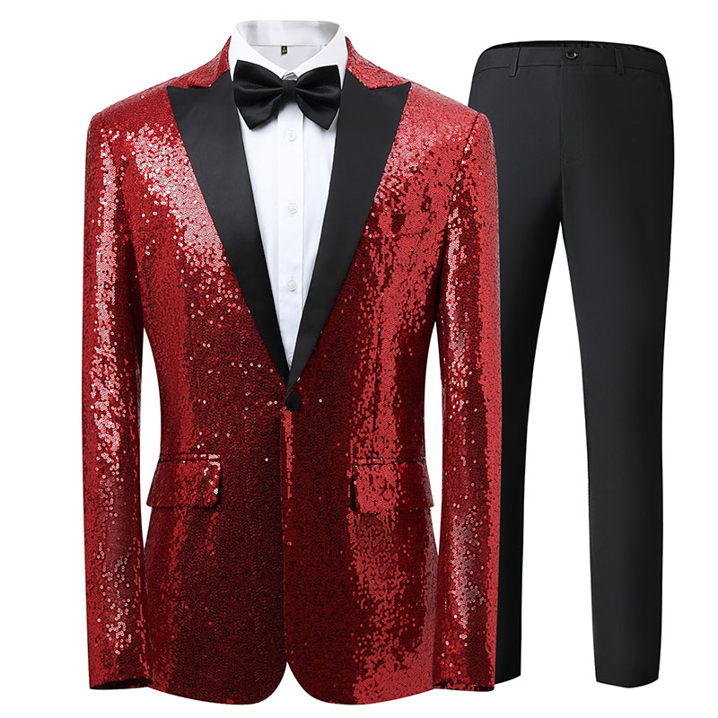 メンズ韓国風スリムフィットスーツセット パフォーマンス、結婚 - Men Formal Wear Shop のレビューと価格